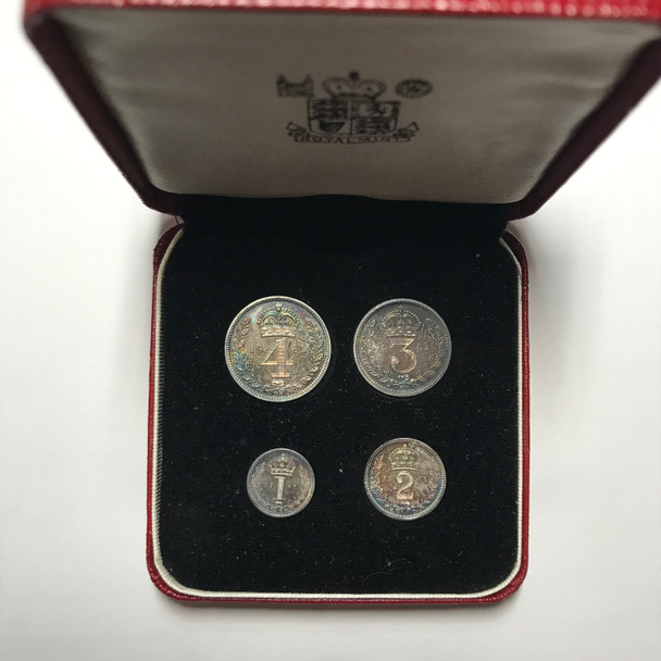Great Britain: 1961 Full Maundy Set in Case