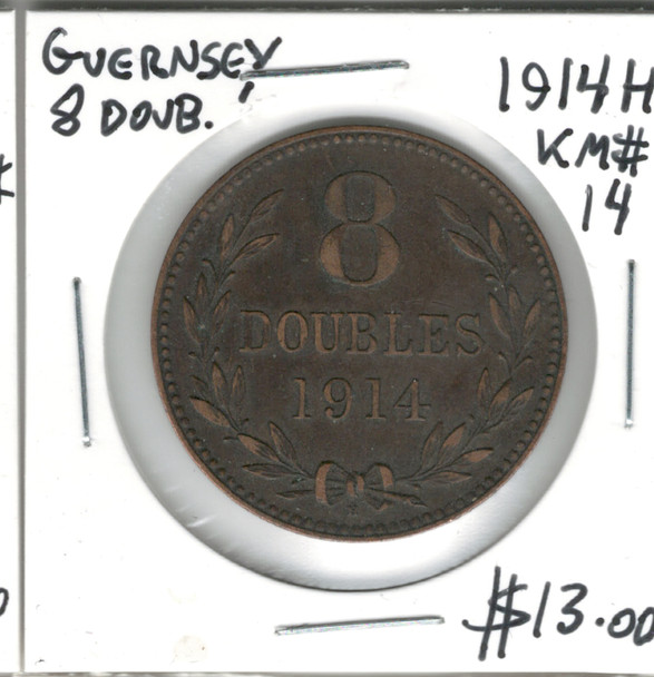 Guernsey: 1914H 8 Doubles