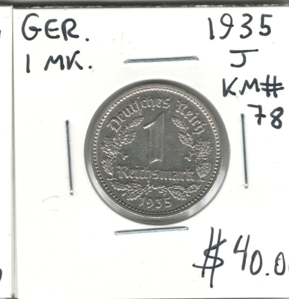 Germany: 1935J 1 Mark