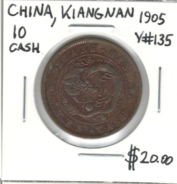 China: Kiangnan: 1905 10 Cash
