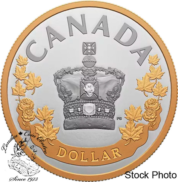 Canada: 2022 $1 The Imperial State Crown Special Edition Proof Silver Dollar