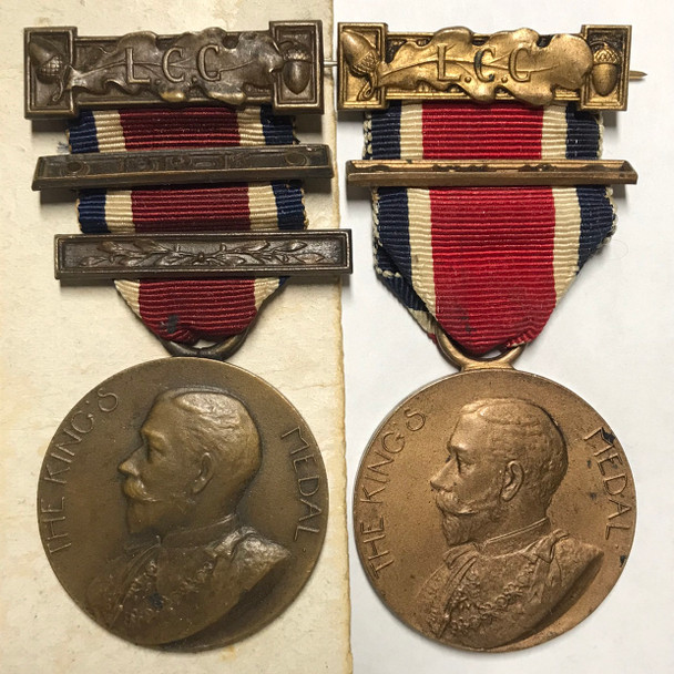 Great Britain: 1911-13 Pair of London City Council Medals Awarded To A. Abbott