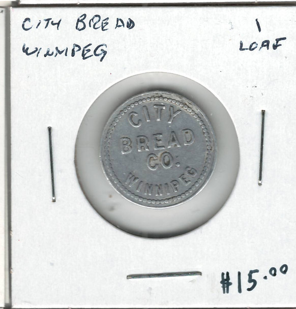 City Bread 1 Loaf Token Winnipeg