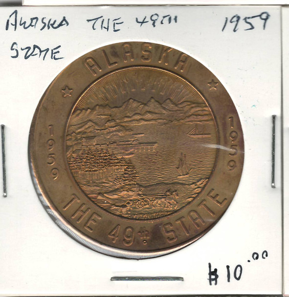 Alaska The 49th State Token 1959