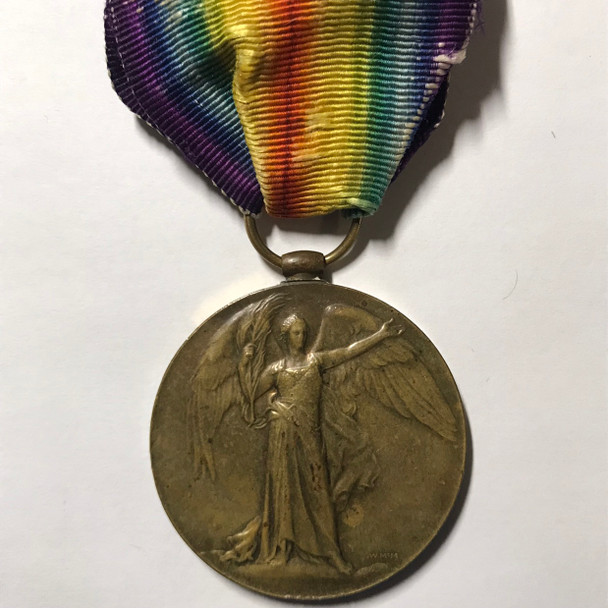 Allied Victory Medal WWI 1914-1919, Awarded to 206164 Pte. F. Towers. Norf. R.
