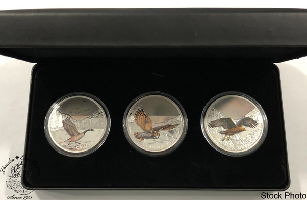 Canada: 2019 $30 Majestic Birds in Motion Fine Silver 3 Coin Set