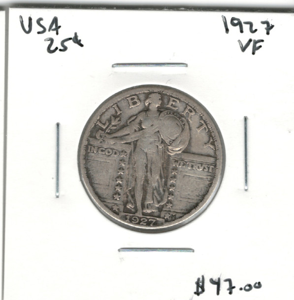 United States: 1927 25 Cent VF