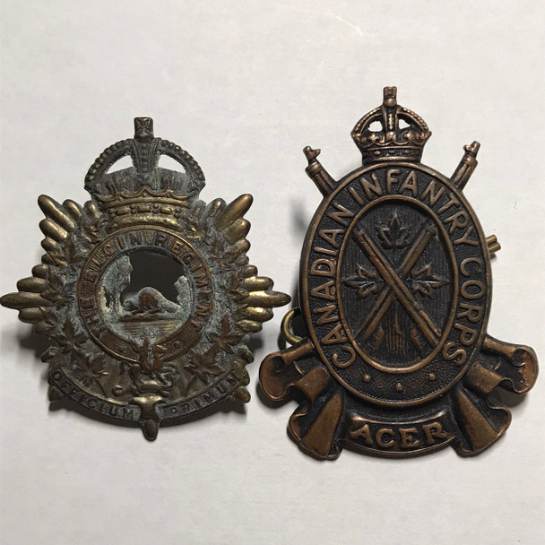 Canada: Lot of 2 Cap Badges
