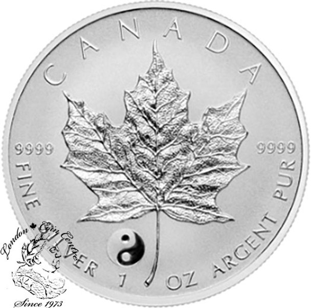 Canada: 2016 $5 Silver Maple Leaf with Ying Yang Privy Coin Limited Mintage