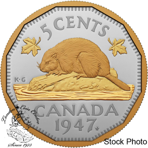 Canada: 2023 5 Cent 1947 Maple Leaf Mark 2 oz Pure Silver Coin