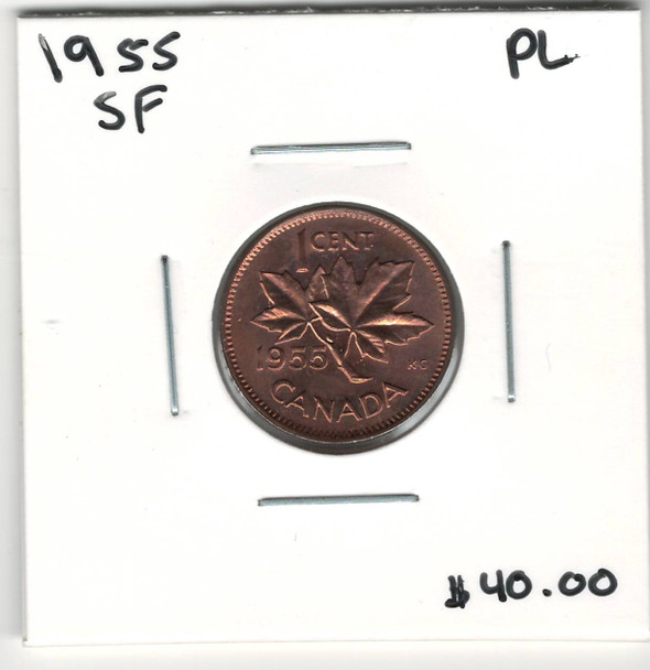 Canada: 1955 1 Cent SF Proof Like