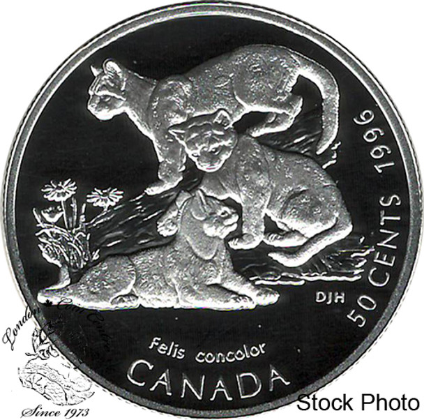 Canada: 1996 50 Cents Little Wild Ones Coin - Cougar Kittens