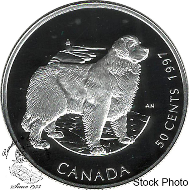 Canada: 1997 50 Cents Canada's Best Friends, Newfoundland Dog Coin