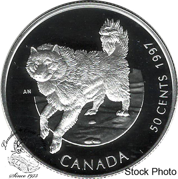 Canada: 1997 50 Cents Canada's Best Friends, Eskimo Dog Coin