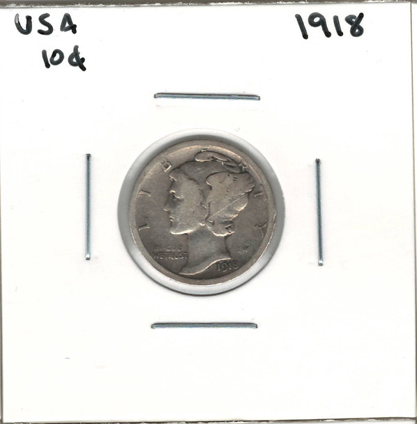 United States: 1918 10 Cent VG8