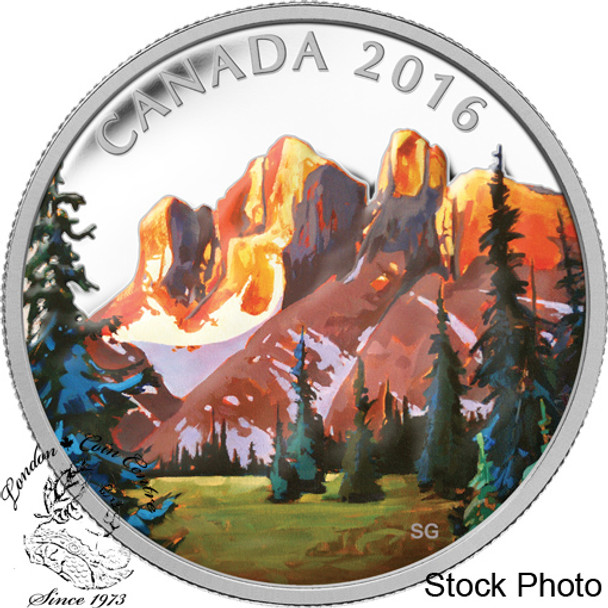 Canada: 2016 $20 Canadian Landscapes: The Rockies Silver Coin