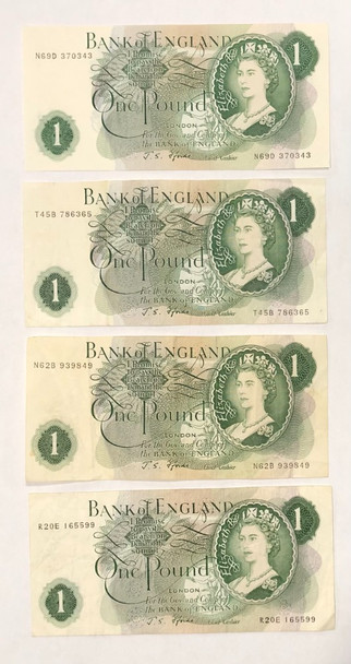 Great Britain: 1960-77 Pound Lot of 4