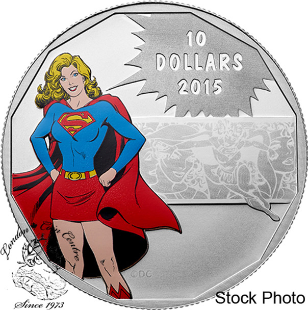 Canada: 2015 $10 Superman Supergirl DC Comics™ Originals: Strength Silver Coin