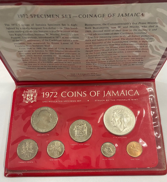 Jamaica: 1972 Specimen Set