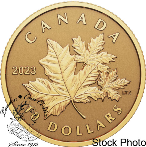 Canada: 2023 $10 Everlasting Maple Leaf Pure Gold Coin