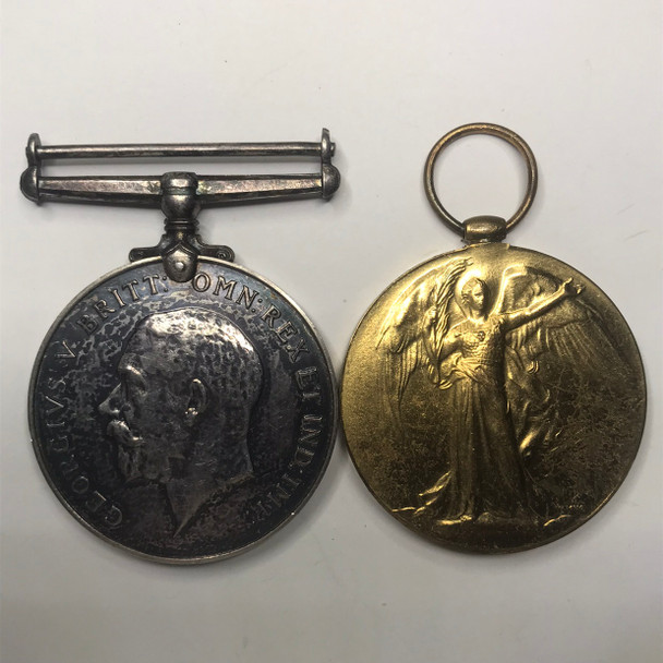 Canada: WWI Medal Pair Awarded to 524698 PTE. G.B. HART C.A.M.C.