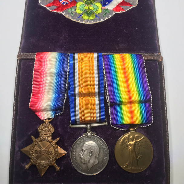 Great Britain: WWI Medal Trio Awarded to 4387 BMBR S.H. JAY R.A.