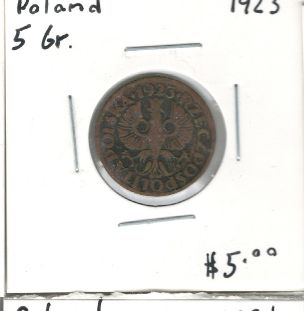 Poland: 1923  5 Groszy