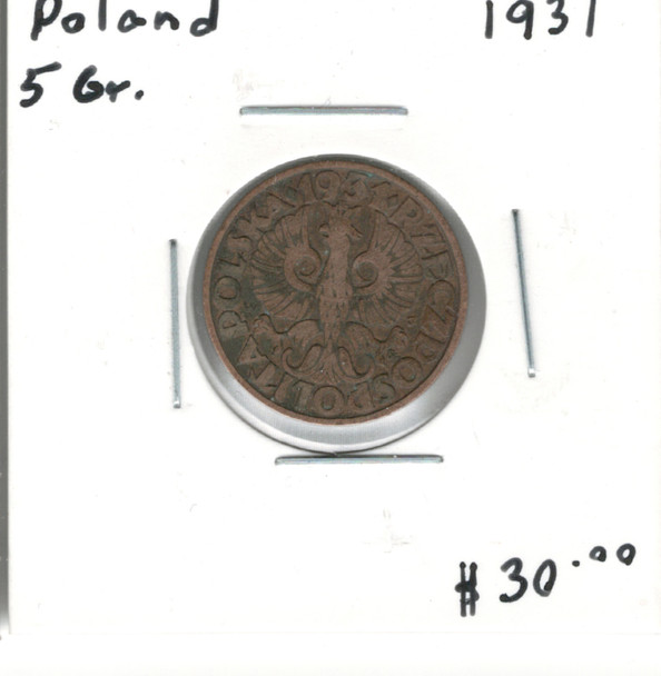 Poland: 1931  5 Groszy