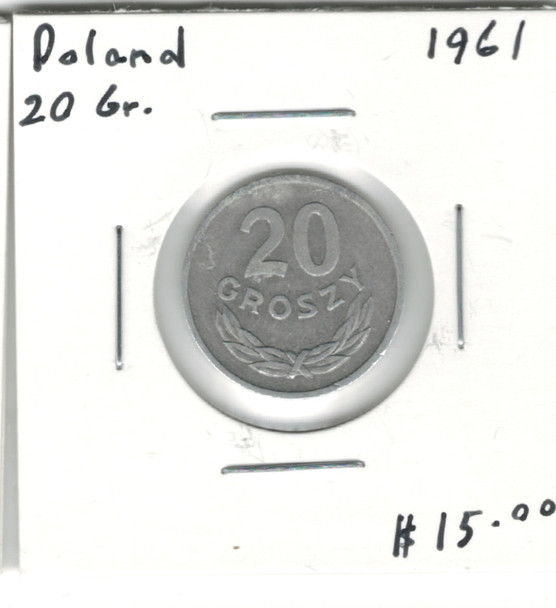 Poland: 1961 20 Groszy