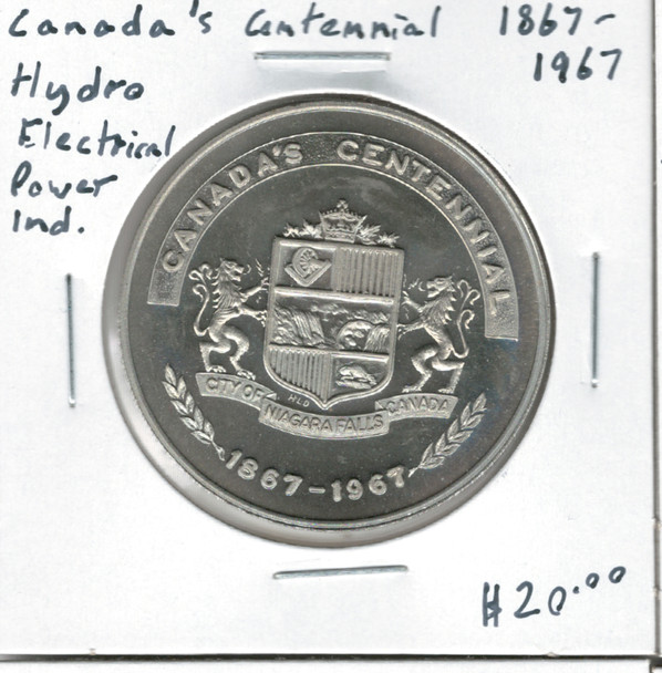 Canada: 1867 - 1967 Canada's Centennial Hydro Electric Power Industry Token