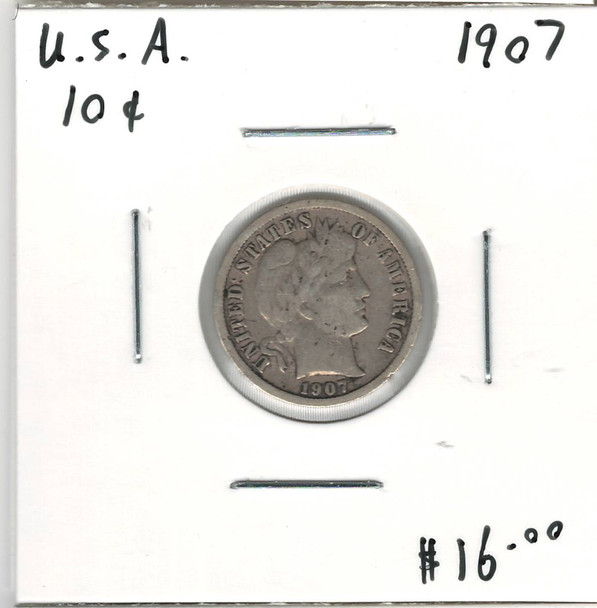 United States: 1907 10 Cent