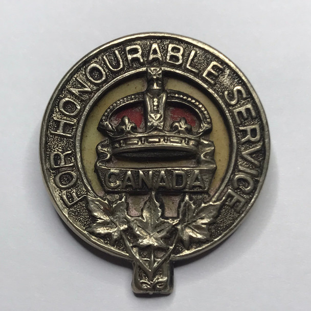 Canada: WWI Pin For Honourable Service