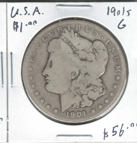 United States: 1901S Morgan Dollar G4