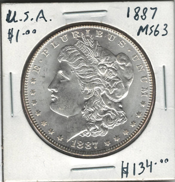United States: 1887 Morgan Dollar MS63
