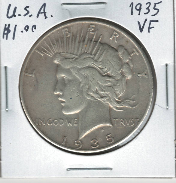 United States: 1935 Peace Dollar VF20