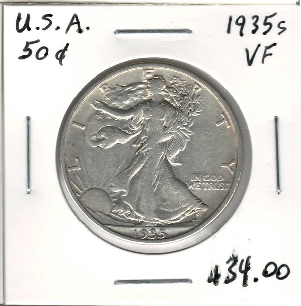 United States: 1935S 50 Cent VF20