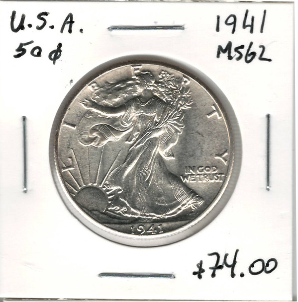 United States: 1941 50 Cent MS62