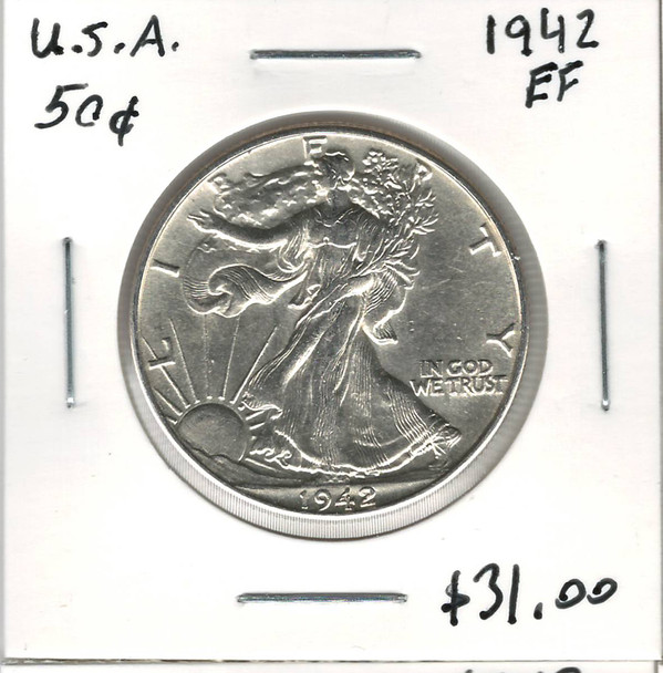 United States: 1942  50 Cent   EF40