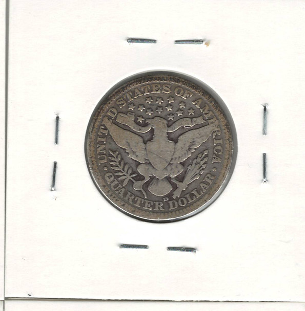 United States: 1908D 25 Cent VG8