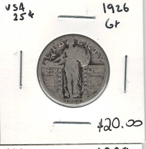 United States: 1926 25 Cent G6