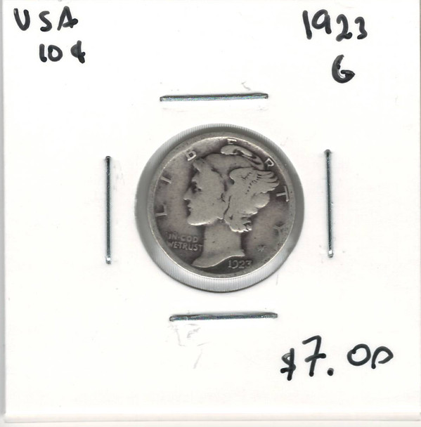 United States: 1923 10 Cent G4