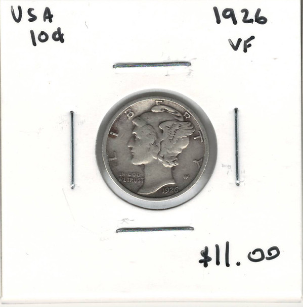 United States: 1926 10 Cent VF20