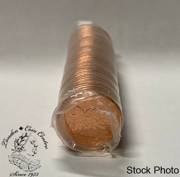 Canada: 2012 Magnetic 1 Penny / Cent Original Roll (50 Coins)