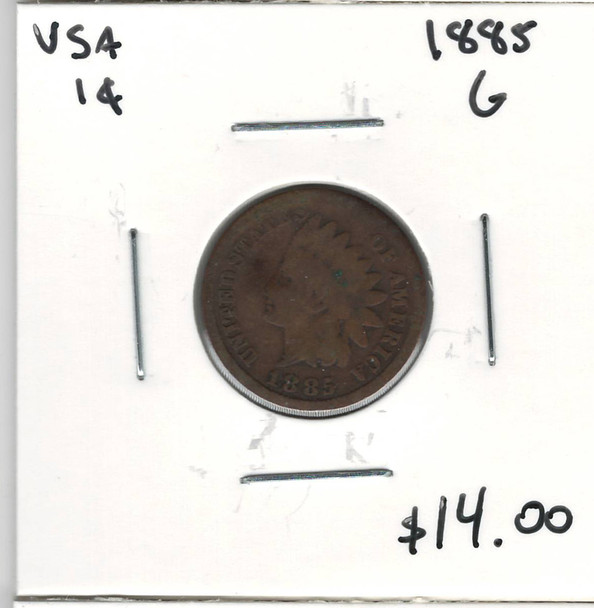 United States: 1885 1 Cent  G4