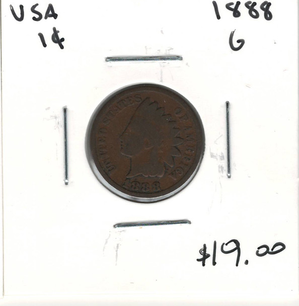 United States: 1888 1 Cent G4