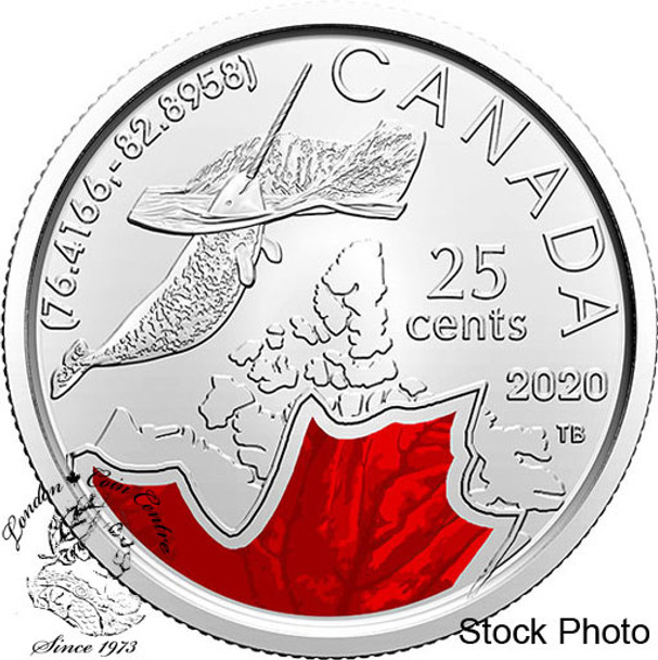Canada: 2020 25 Cent Connecting Canada: Narwhal Proof Like