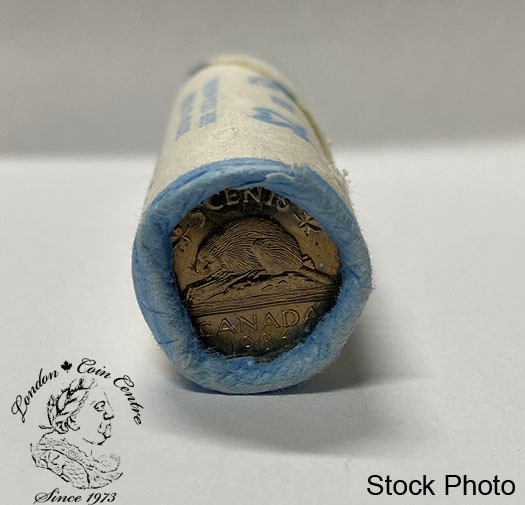 Canada: 1986 5 Cent Original Roll (40 Coins)