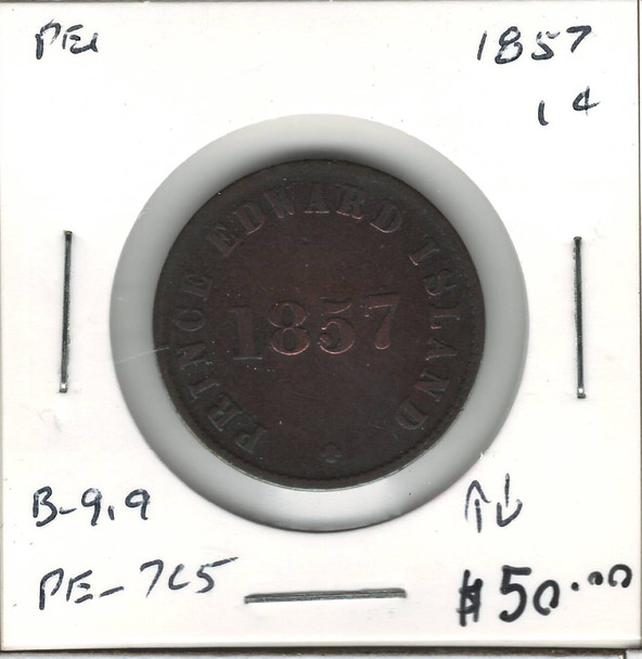 PEI:  1857 1 Cent PE-7C5