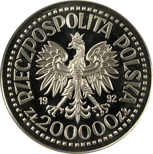 Poland: 1992 200,000 Zlotych Sevilla Expo '92