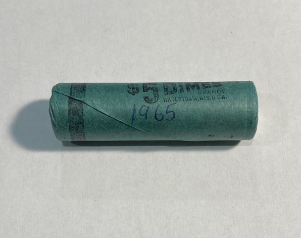 Canada: 1965 Silver 10 Cent Original Roll (50 Coins)